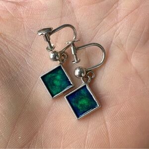 Authentic Vintage David Andersen Enamel Earrings